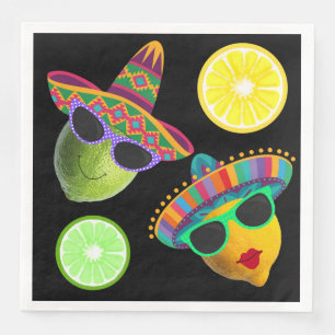 Rolig citron lime-fest pappersservett