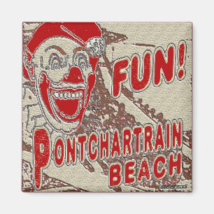 Rolig clown för Pontchartrain strand Magnet