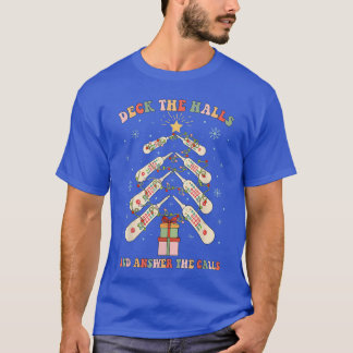 Rolig CNA-sjuksköterska jul medicinsk Xmasrees omv T Shirt