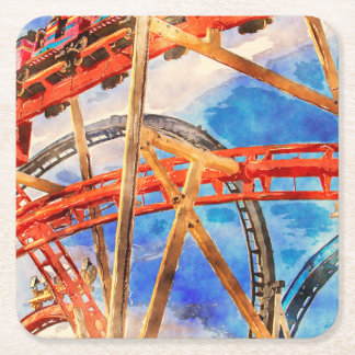 rolig coaster-handväska underlägg papper kvadrat