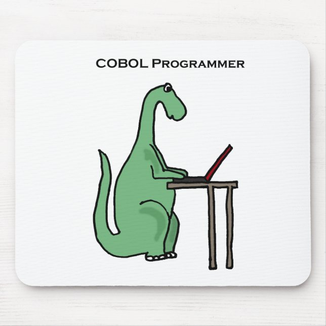 Rolig COBOL programmerareDinosaur Musmatta (Framsidan)