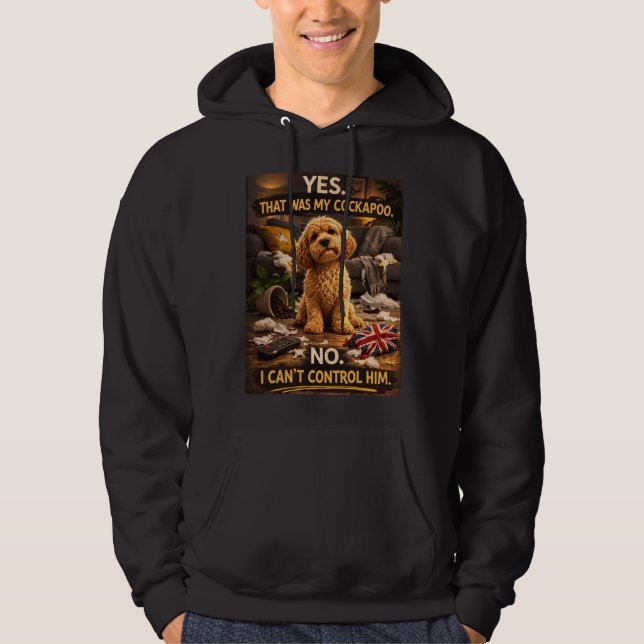Rolig Cockapoo Hoodie | cockapoo present (Framsida)