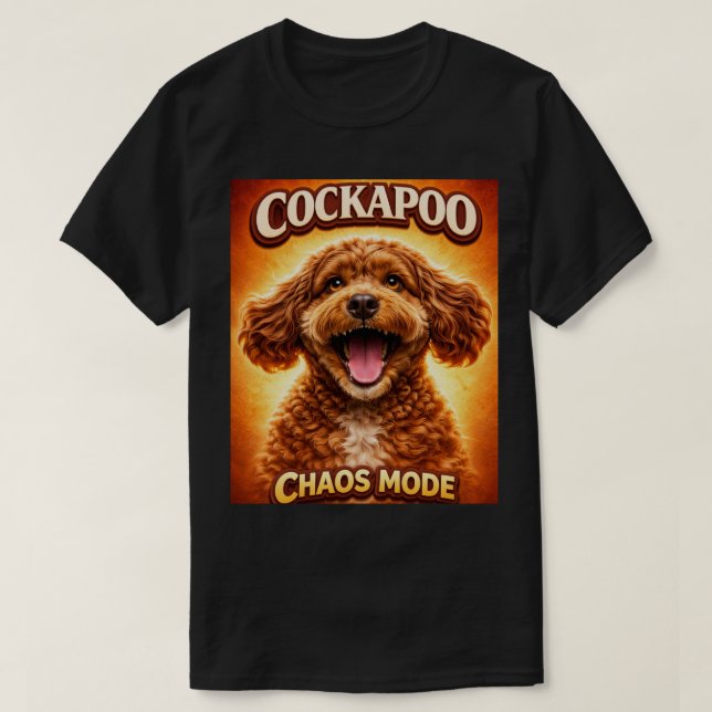 Rolig Cockapoo Kaosläge Hundälskare Tröja (Design framsida)