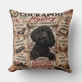 Rolig Cockapoo-kudde unik present Kudde