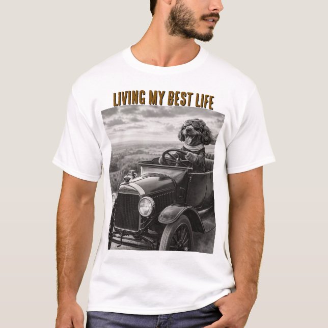 Rolig Cockapoo T Shirt Roligt Hundpresent (Framsida)