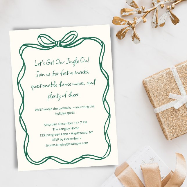 Rolig Cocktail Band Slinga Jul Högtidlig Fest Julkort (Skapare uppladdad)