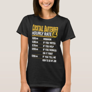 Rolig Cocktail Bartender Bartending Mixologist Hou T Shirt