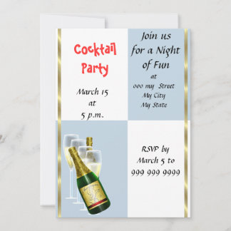 Rolig Cocktailfest Inbjudan