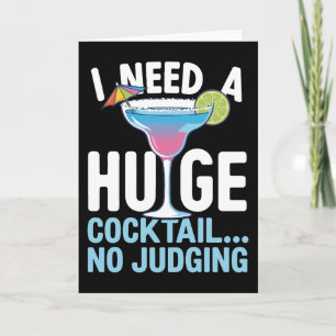 Rolig Cocktailskort – Jag Behöver En Stor Cocktail Kort