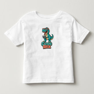 Rolig Code Rex T-Shirt - Söt Dinosaurie Coder & De