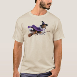 Rolig Collie Häxa T-Shirt