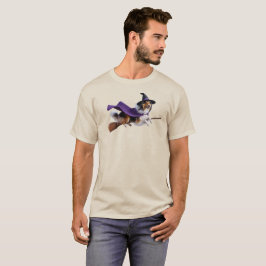Rolig Collie Häxa T-Shirt