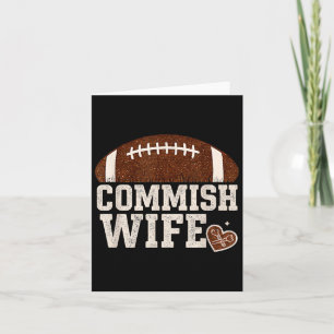 Rolig Commish fru Fantasy Football Söt Liga Co Kort