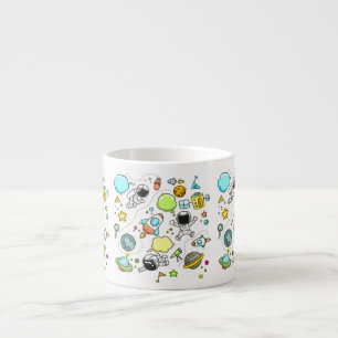 Rolig cool astronaut espressomugg