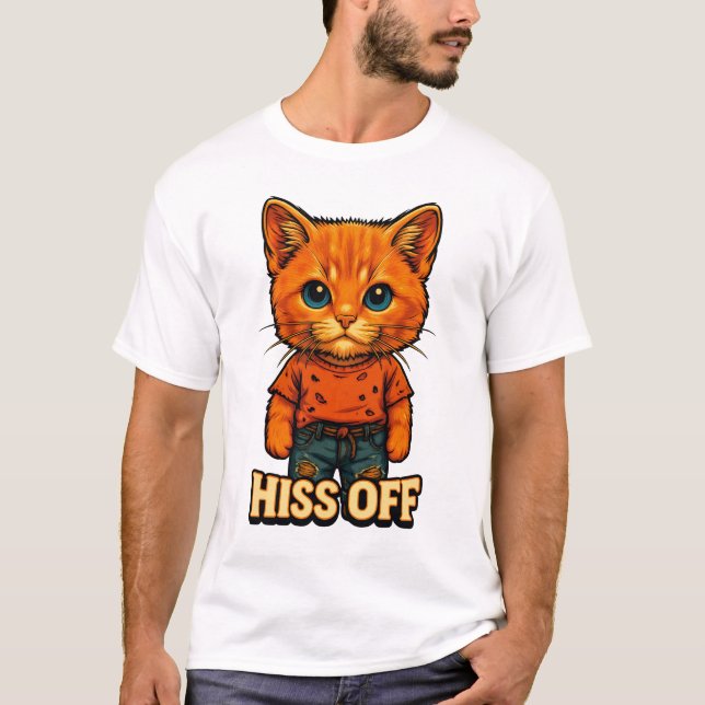 Rolig Cool Cat Citat T-shirt (Framsida)