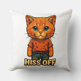 Rolig Cool Cat Citat T-shirt Kudde