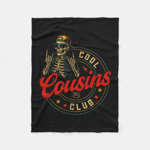 Rolig Cool Cousins Club Tröja Kusin Crew Skelett Fleecefilt