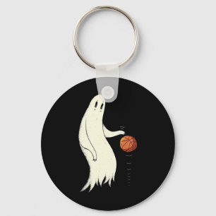 Rolig Cool Ghost Dribbling Sketll - Halloween Sket Nyckelring
