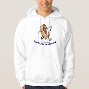 Rolig Cool Hotdog Retro Tecknad Slang Grafisk Appa Hoodie
