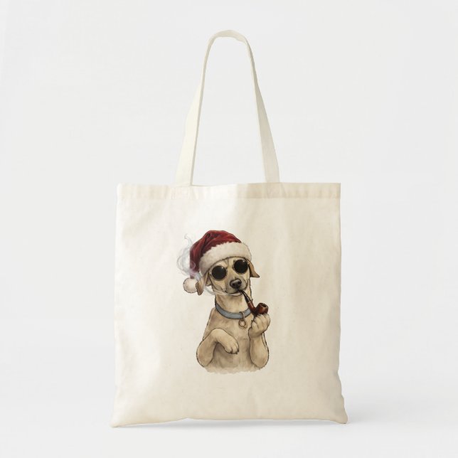 Rolig Cool Hund Gott Nytt År Design Tygkasse (Framsidan)