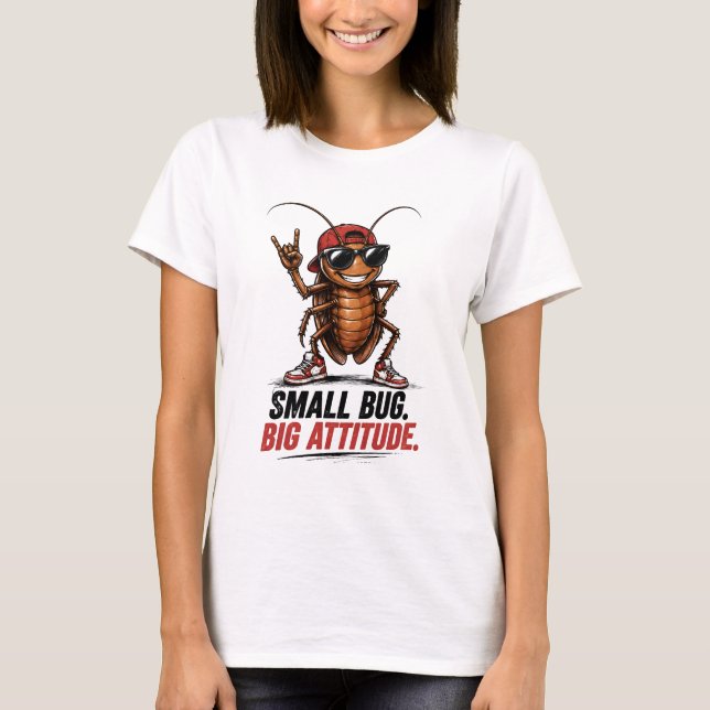 Rolig Cool Kackerlacka Dam T-Shirt | Söt gata (Framsida)
