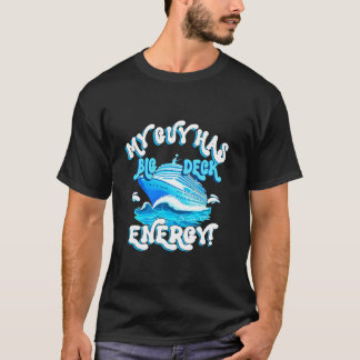 Rolig cool Kryssnings semester fru flickvän Stor D T Shirt