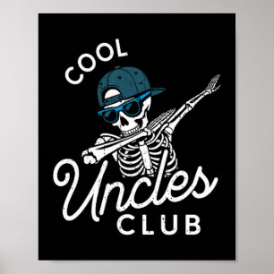 Rolig Cool Onkelklubb Tröja Rolig Skelett Farbror Poster