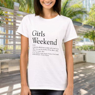 Rolig Cool Personlig Definition av Tjejvecka T Shirt