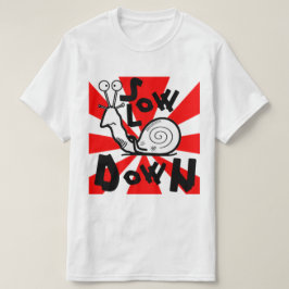 Rolig Cool Snigel Tecknad Film T-shirt