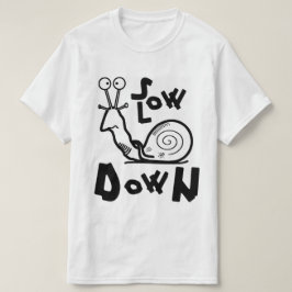 Rolig Cool Snigel Tecknad Film T Shirt