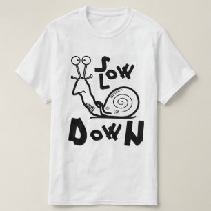 Rolig Cool Snigel Tecknad Film T Shirt