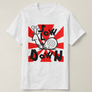 Rolig Cool Snigel Tecknad Film Tee