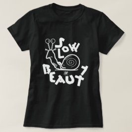 Rolig Cool Snigel Tecknad Film Tee