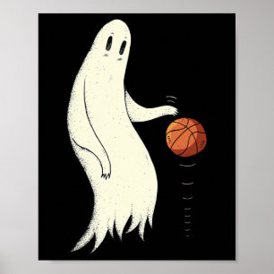 Rolig Cool Spöke Dribbling Sketll - Halloween Sket Poster
