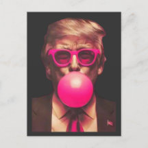 Rolig Cool Trump Bubble Tuggummi Rosa