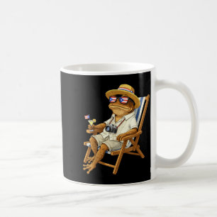 Rolig coqui groda meme puerto rico flagga glasögon kaffemugg
