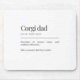Rolig Corgi-definition Corgi Pappa Födelsedagspres Musmatta