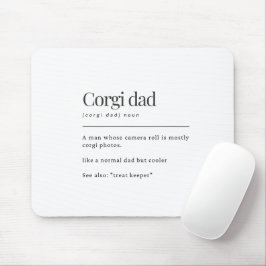 Rolig Corgi-definition Födelsedagspresent till Cor Musmatta