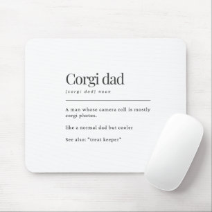 Rolig Corgi-definition Födelsedagspresent till Cor Musmatta