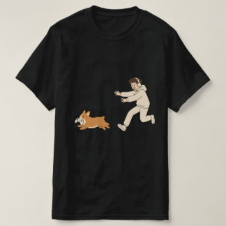 Rolig Corgi Hund Jagar Spelkontroller T-Shirt