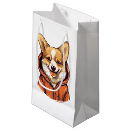 Rolig Corgi som bär Hoodie