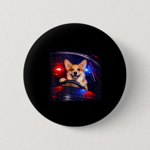 Rolig corgi som kör meme hund kör en bil  knapp
