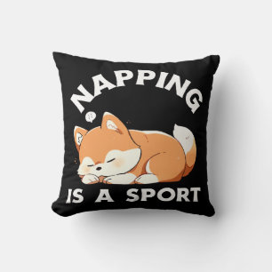 Rolig Corgi som sover är en sport för hundälskare Kudde