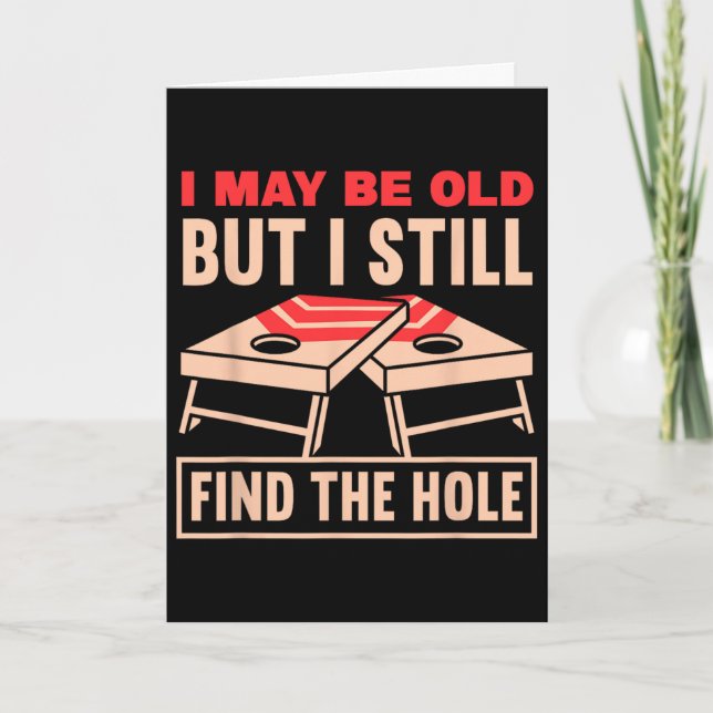 Rolig Cornhole Farfar Fars Dag Kastar Spel  Kort (Framsida)