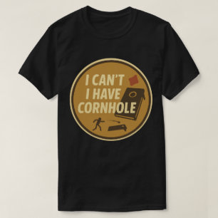 Rolig Cornhole-Spelfanatiker Grafik T Shirt