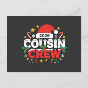 Rolig Cousin Crew för barn familjesammanträffande  Inbjudan Vykort
