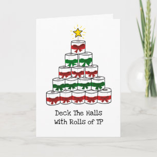 Rolig Covid Jul Toalettpapper Kort