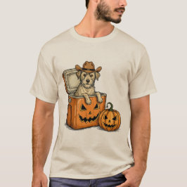 Rolig Cowboy Hund T Shirt