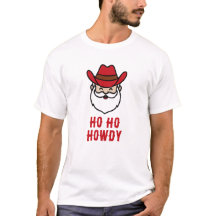 Rolig cowboy jul tomte cowboy grafisk t-shirt