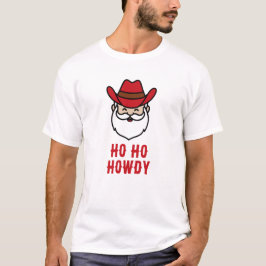 Rolig cowboy jul tomte cowboy grafisk t-shirt